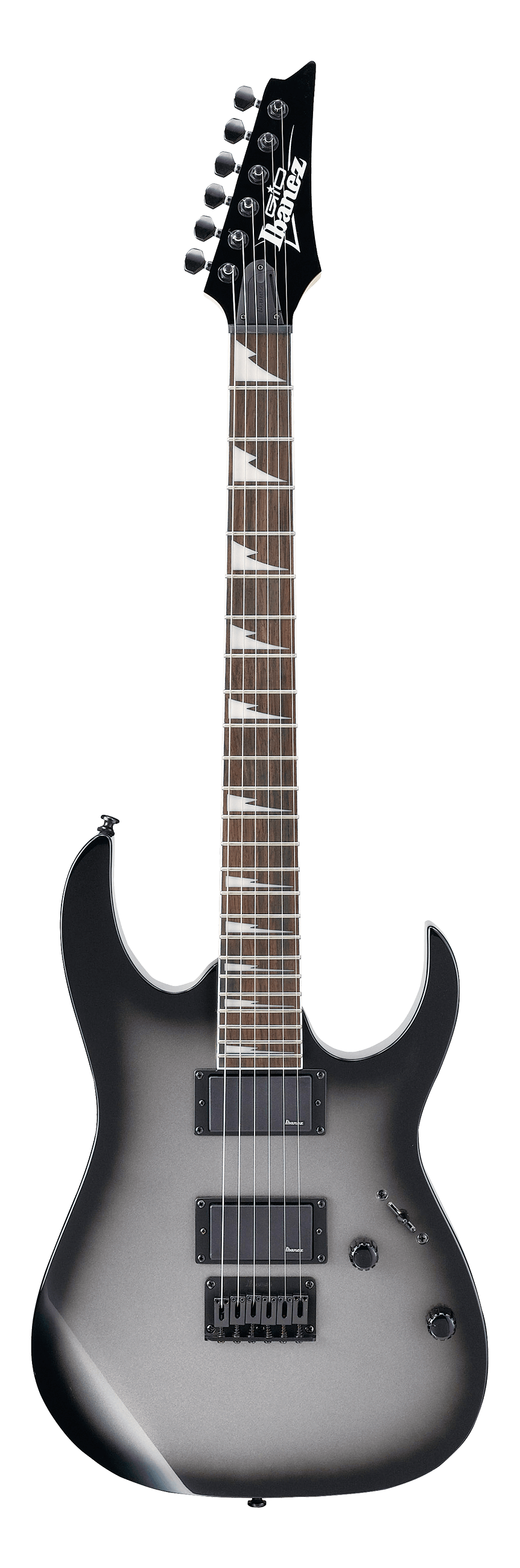 Ibanez GRG Series Electric Guitar in Metallic Gray Sunburst